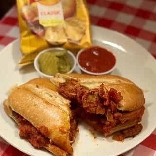 Italian Sausage Sandwich Lunch