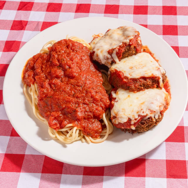 Eggplant Parmesan Lunch.