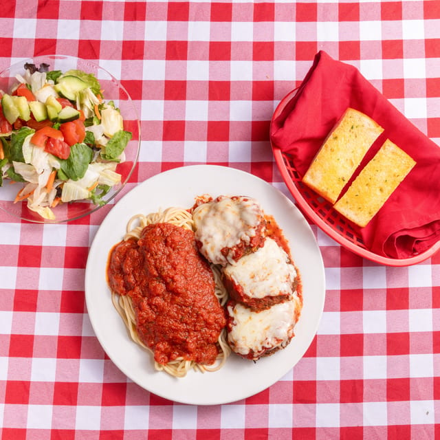 Eggplant Parmesan Dinner.