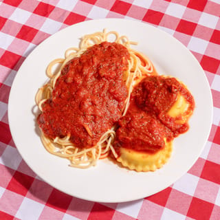 1/2 Spaghetti 1/2 Cheese Ravioli Lunch