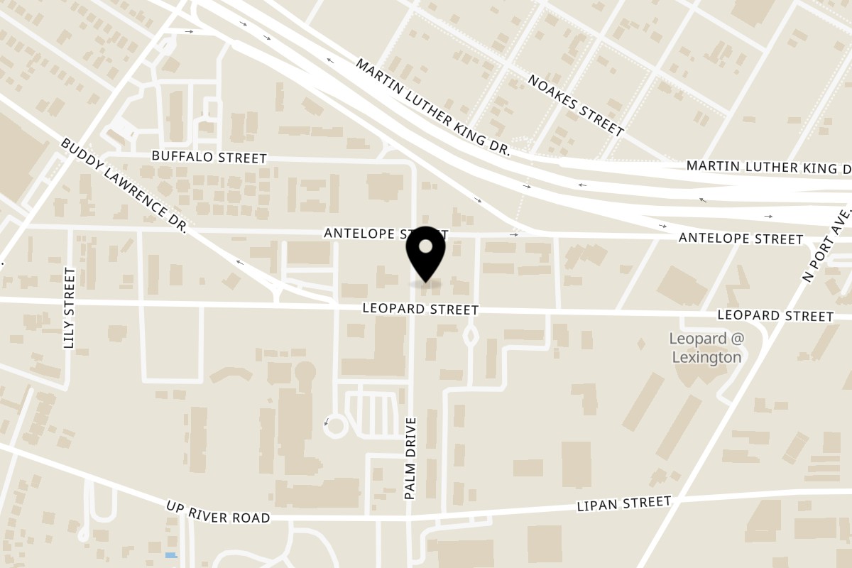Map showing the location of Frank's Spaghetti House on 2724 Leopard St in Corpus Christi